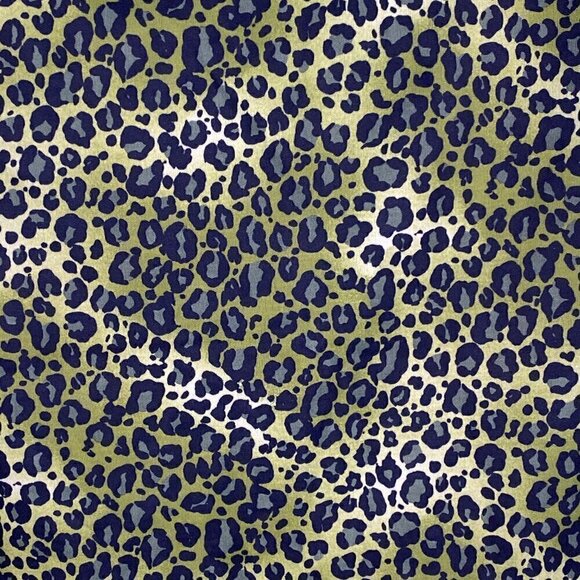 Vintage Leopard High Neck Sleeveless Top Green - Picture 4 of 6